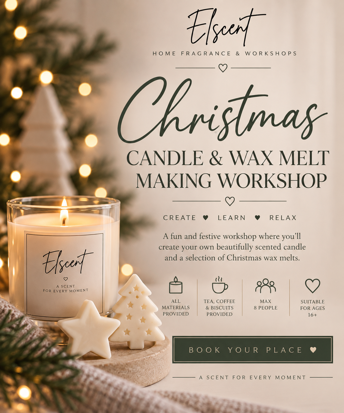 Christmas Candle & Wax Melt Workshop
